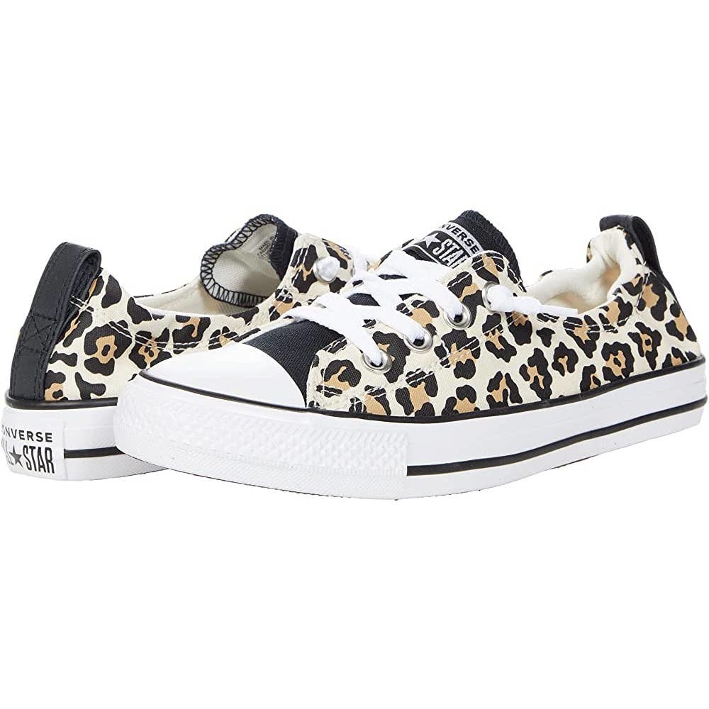 Converse Chuck Taylor All Star Shoreline Low Cheetah Leopard Sneakers Size 8.5